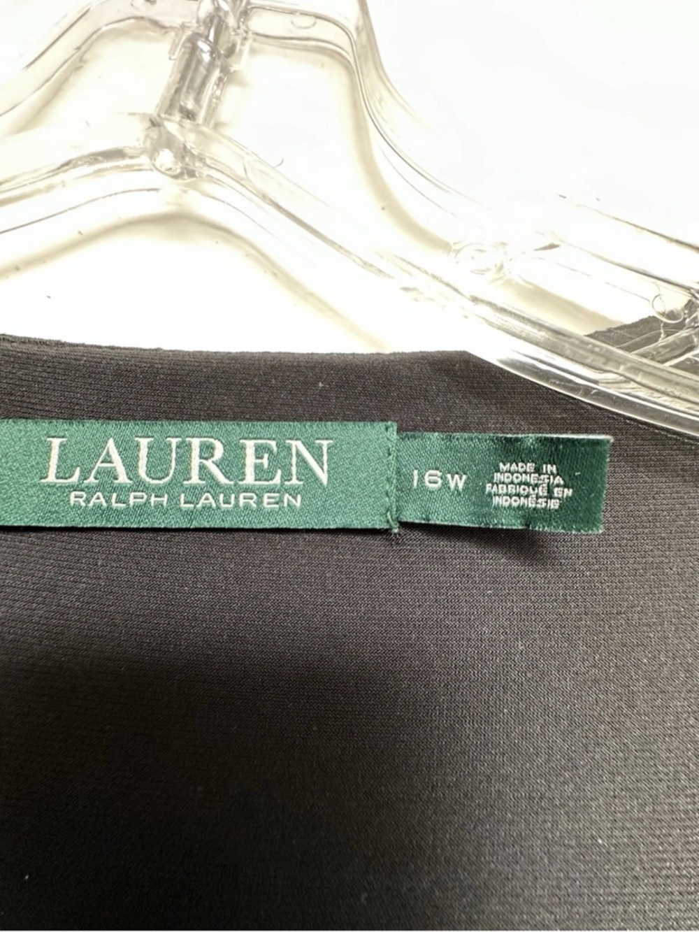 NEW NWT RALPH LAUREN DRESS 16W FAUX WRAP RUCHED SHEATH STRETCH WITCHY MSRP $119 - Picture 7 of 9